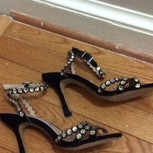 Charles David BLK Suede Evening Heels